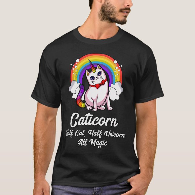 Caticorn Cat Unicorn T-Shirt (Front)