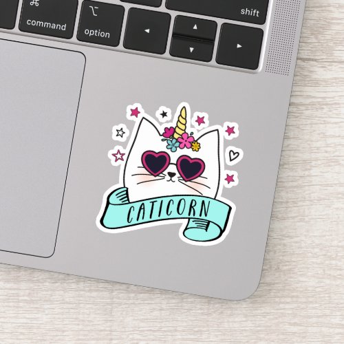 Caticorn Cute Kawaii Unicorn Cat Sticker