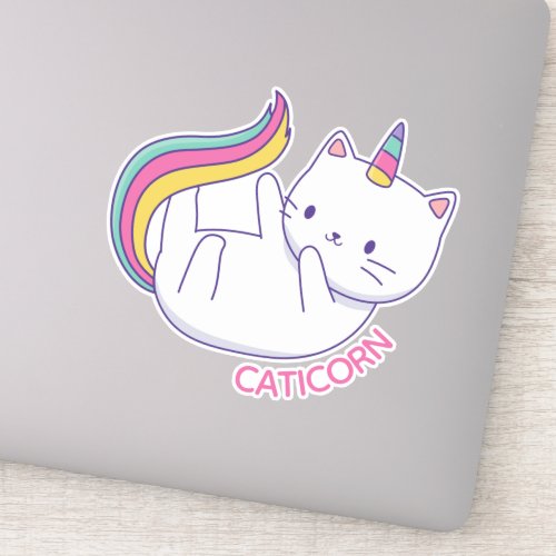 Caticorn Cute Unicorn Cat Sticker