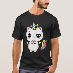 Caticorn Meowgical Rainbows Cat Kittycorn Unicorn T-Shirt
