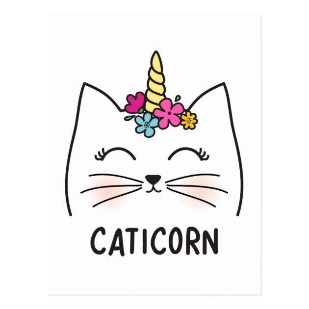 Caticorn Postcard | Zazzle.com