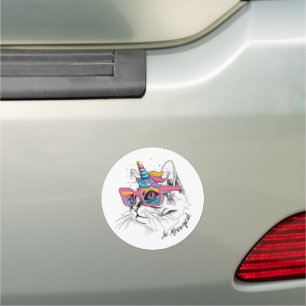 Caticorn So Meowgical Car Magnet