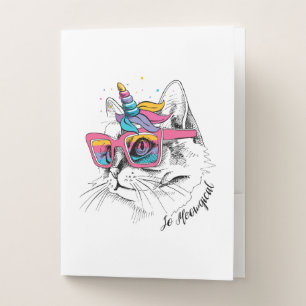 Caticorn So Meowgical Pocket Folder