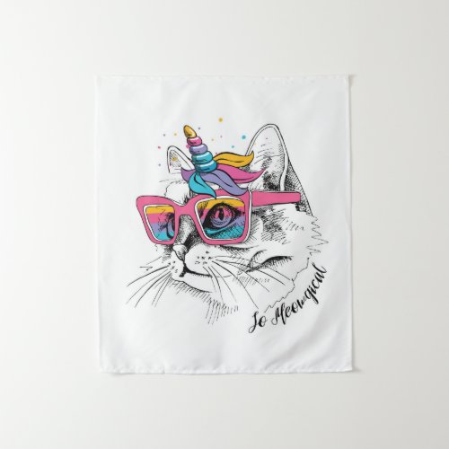Caticorn  So Meowgical Tapestry
