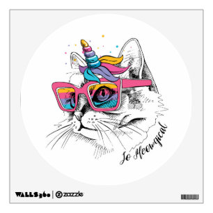 Caticorn So Meowgical Wall Decal
