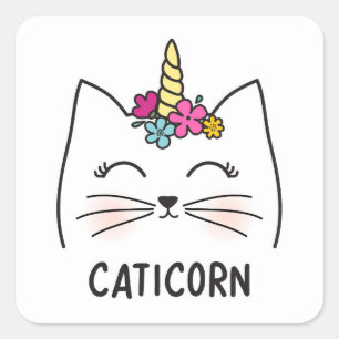 Caticorn Square Sticker