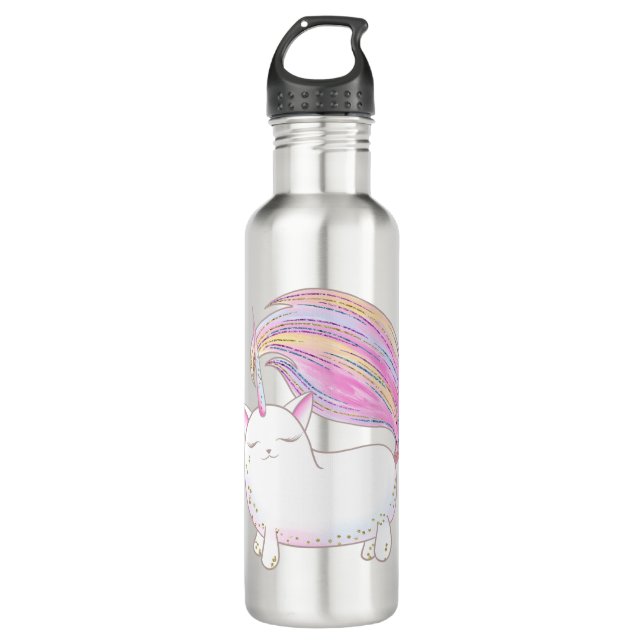 Caticorn Stainless Steel Water Bottle (Front)