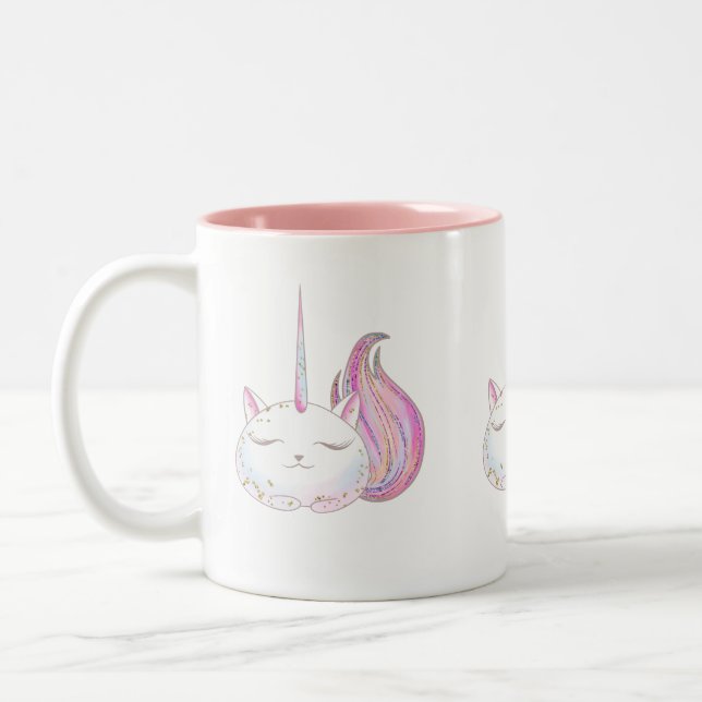 Caticorn Two-Tone Coffee Mug (Left)