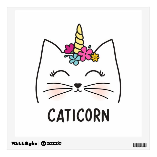 Caticorn Wall Decal (Front)