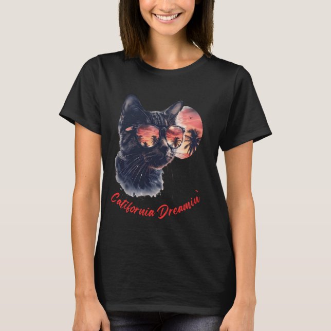 Catifornia Dreamin' About Birds and Mice T-Shirt (Front)