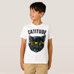 CATITUDE KIDS Funny Cat t-shirts