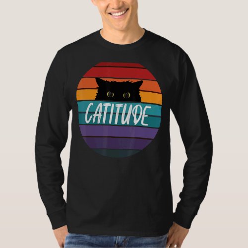 Catitude  Vintage Ca For Women T_Shirt