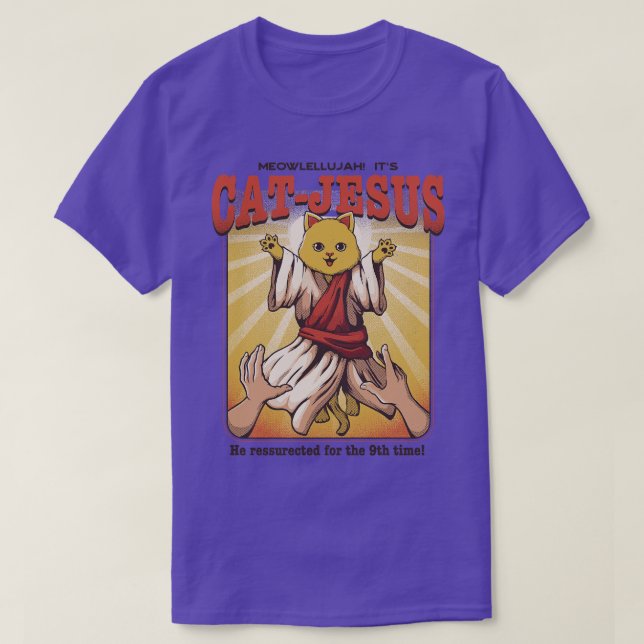 CatJesus by Tobe Fonseca T-Shirt (Design Front)