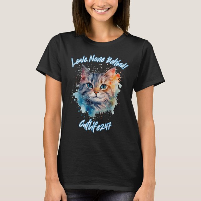 Catlife247 Cat Rescue T-Shirt (Front)