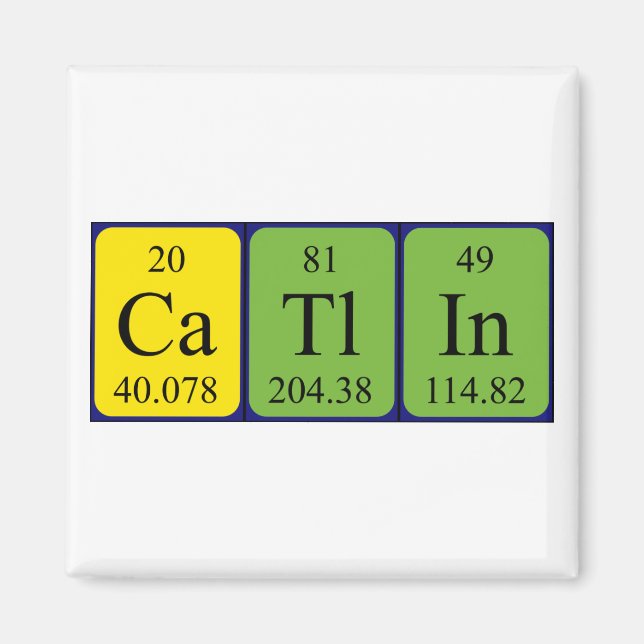 Catlin periodic table name magnet (Front)