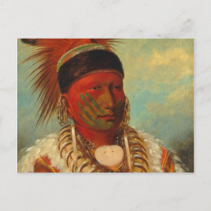Catlin - The White Cloud, Head Chief of the Iowas Postcard