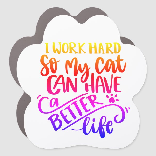 Catlover  car magnet (Front)