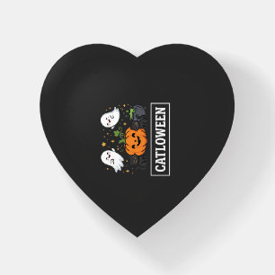 Catloween Cute Ghost Cat Halloween Design_1 Paperweight