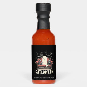 Catloween Ghost Halloween Hot Sauces