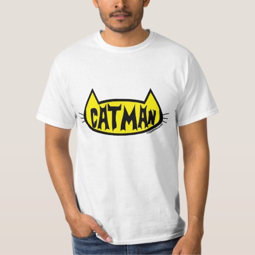 CATMAN Cat Head Mens Cat Lover T_Shirt