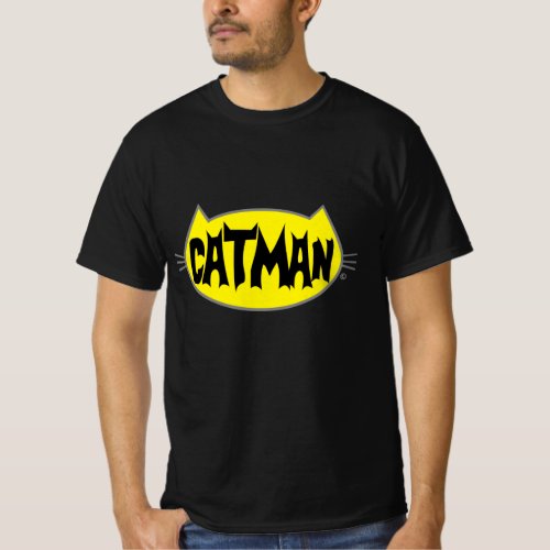 CATMAN Retro Style Mens Cat Lover T Shirt