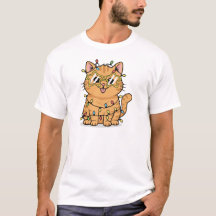 Catmas Mode Activated Funny Cat Christmas Tee