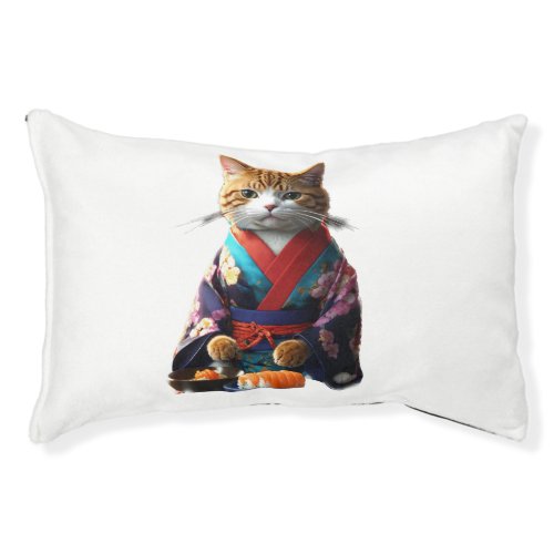 Catnap Central Stylish Cat Print  Pet Bed