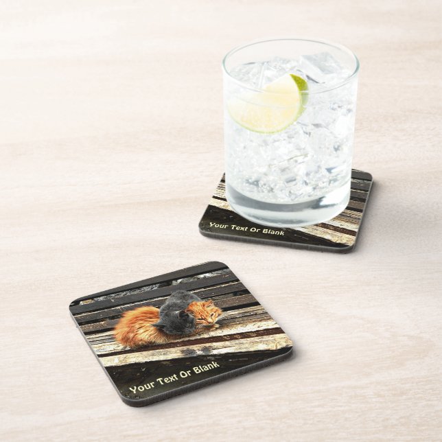 Catnap Cuties Beverage Coaster (Right Side)