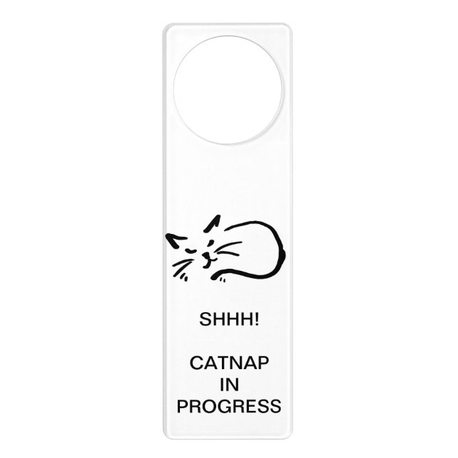 CATNAP DOOR HANGER (Front)