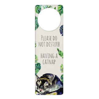 Catnap Panther Door Hanger