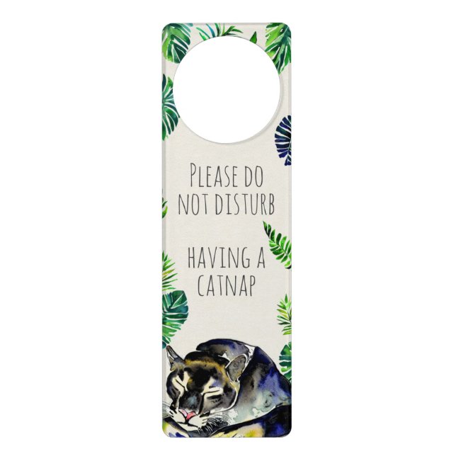 Catnap Panther Door Hanger (Front)