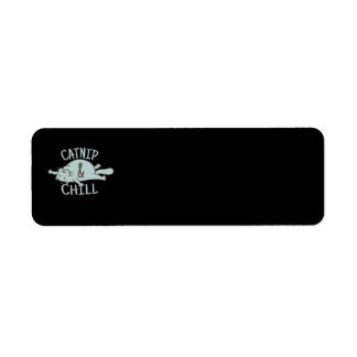 Catnip And Chill Cat Kitten sweet Label