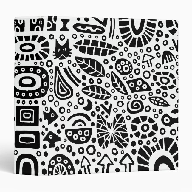 Catnip Dreams (1.5in) - Black on White Binder (Front/Spine)