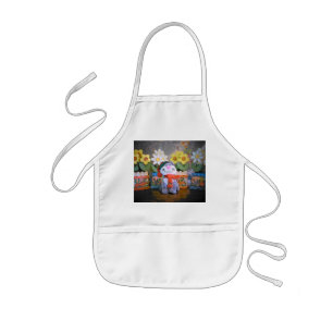 Catnip flavored hot chocolate please? kids' apron