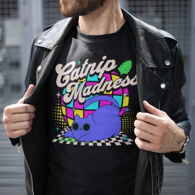 Catnip Madness Psychedelic Disco T-Shirt (Creator Uploaded)