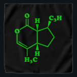 Catnip Nepetalactone Molecular Chemical Formula Bandana<br><div class="desc">Catnip Nepetalactone Molecule ~ Chemical Skeletal Structural Formula Organic Compound. 

Globe Trotters specialises in idiosyncratic imagery from around the globe. Here you will find unique Greeting Cards,  Postcards,  Posters,  Phone Cases,  Stickers,  Mousepads and more.</div>