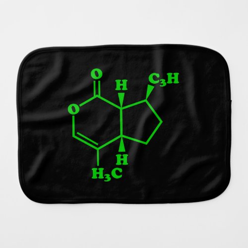 Catnip Nepetalactone Molecular Chemical Formula Burp Cloth