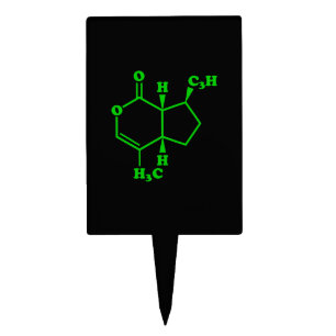 Catnip Nepetalactone Molecular Chemical Formula Cake Topper