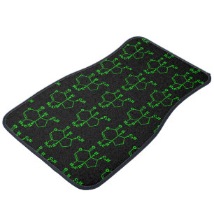 Catnip Nepetalactone Molecular Chemical Formula Car Floor Mat