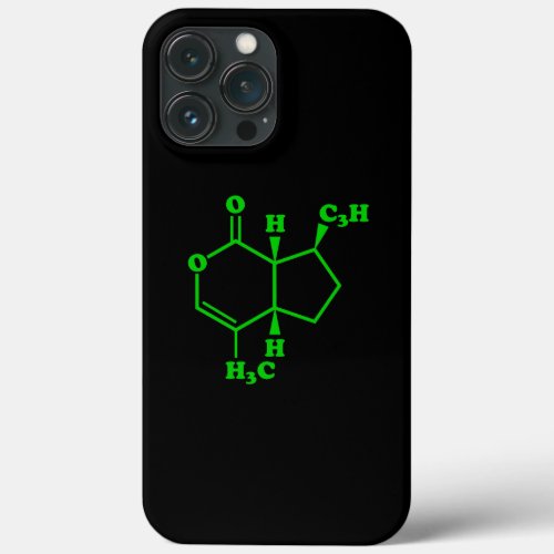 Catnip Nepetalactone Molecular Chemical Formula iPhone 13 Pro Max Case