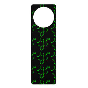 Catnip Nepetalactone Molecular Chemical Formula Door Hanger