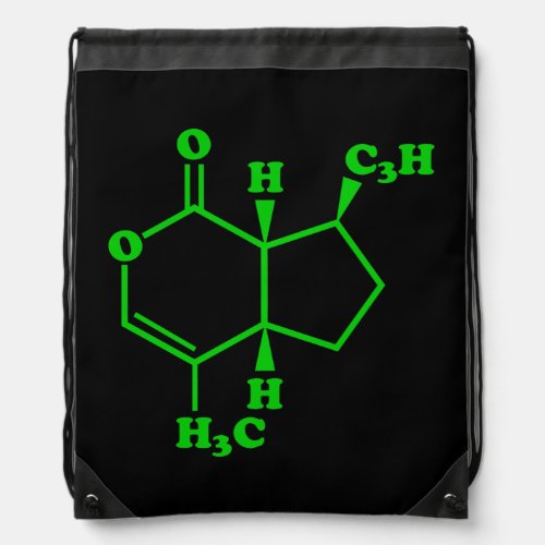 Catnip Nepetalactone Molecular Chemical Formula Drawstring Bag