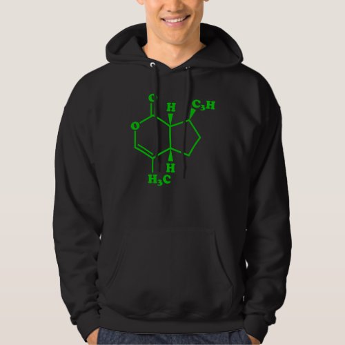 Catnip Nepetalactone Molecular Chemical Formula Hoodie