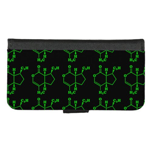 Catnip Nepetalactone Molecular Chemical Formula iPhone 87 Wallet Case