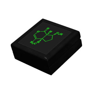 Catnip Nepetalactone Molecular Chemical Formula Keepsake Box