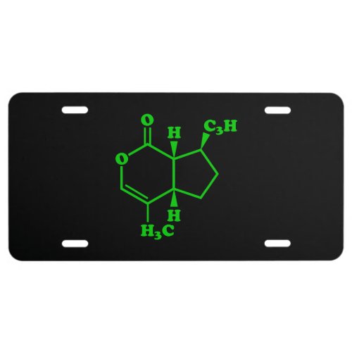 Catnip Nepetalactone Molecular Chemical Formula License Plate