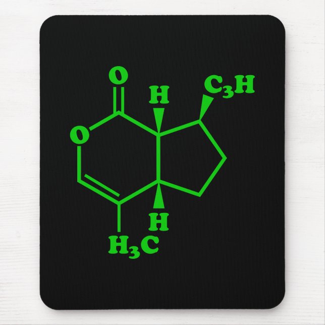 Catnip Nepetalactone Molecular Chemical Formula Mouse Pad (Front)