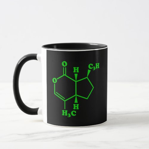 Catnip Nepetalactone Molecular Chemical Formula Mug