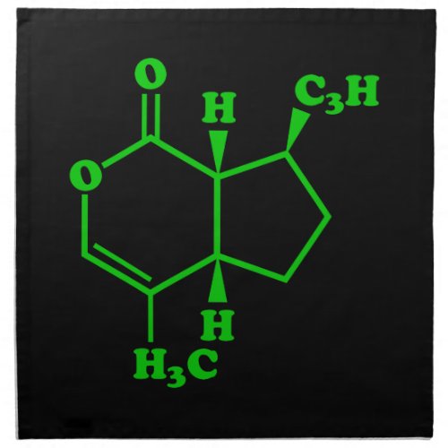 Catnip Nepetalactone Molecular Chemical Formula Napkin