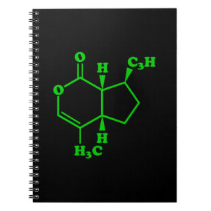Catnip Nepetalactone Molecular Chemical Formula Notebook